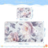 SyXIOP 28" 52" Art Peonies Silver Cooling Baby Mattress Protector pad x Breathable Crib Mattress pad for Baby&Toddler