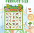 Leezead 24 Animal Bingo Game for Toddler Adults, Players Jungle Safari Animal Bingo Game Cards Birthday Party Bingo