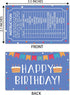 Happy Birthday Treasure Hunt Clues Game Cards, 20 Cards with Colorful Envelopes, Indoor Outdoor Party Game Supply