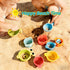 1-3 12+ 1 2 3 4 5 6 9PCS Beach Toys for Toddlers Bath Toys Sand Pool Water Table Toys Mold Free Bathtub Toys for Months