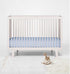 Bacati - ONE Solid Boys 100% Cotton Percale Universal Fitted Sheet for Crib or Toddler Bed (Light Blue)