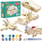 Kraftic Woodworking Building Kit for Kids and Adults - 3 Educational DIY Carpentry Projects, Wooden Military Jet, Race