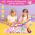DreamyCandy 70PCS Set 4-6-8,Drawing Unicorn Washable Markers with Glitter Pencil Case,Art Supplies for Kids Ages