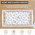Winpema 28"x52" Blue Leaves Fitted Crib Sheet Plant Baby Crib Sheet Fit Standard Crib and Toddler Mattress,Crib