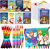 Fulmoon 144 Pcs Christian Mini Coloring Books for Kids Bible Verse Religious