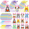 Wiwiqing 72 Pcs/ 24 Set Easter Mini Stuffed Animals Small Easter Egg Hunt