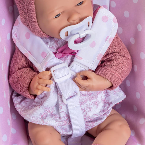 JC Toys - for Keeps Playtime 2 in 1 Baby Doll Swing and Portable Carrier for Dolls up to 18"