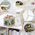11.8" Set 3Pcs 3D Construction Vehicles Cube Storage Organizer Cars Cube Storage Bin for Bathroom/Bedroom Parent Book