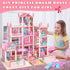 GirlDiary 4-Story 11 4 Set 3 4 5 6 7 8+ Doll House, Dream Dollhouse for Girls Pretend-Play DIY Dollhouse Kit - Rooms