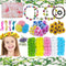 WUBOMJIO Flower Crowns Craft Kit, Make Your Own 12 PCs Floral Crowns for Kids and Teens