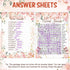 Fumete Birthday Party Games - 100 Pcs Who Knows The Birthday Girl Game with 20 Pencils, Girly Birthday Cards Set for
