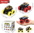 M SANMERSEN Car Toys for Toddlers 1-3 - 2 Pack Monster Truck Toys with 360° Rotating Stunt Cars for Boys Girls Birthday