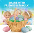 12 Blue Marble Easter Eggscavation Dig Kit - Easter Egg Dig Bricks with Real Gemstones & Glow in The Dark Dinosaur