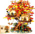 HJPLPXH Cherry Blossom Bonsai Tree House Building Blocks Set Plants Flowers Treehouse Architecture