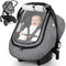 Rquite Car Seat Cover Baby, Carseat Covers Boy Girl, 2 Layers Window