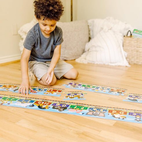Melissa & Doug Alphabet Express Jumbo Jigsaw Floor Puzzle (27 pcs, 10 feet long)