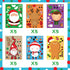 Funnlot Christmas Stickers for Kids - 30PCS Make Your Own Stickers Game and Activities for Toddlers Craft Kits