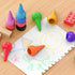 Gibot 12 Colors Palm Grip Crayons for Toddlers, Safe Stackable Toys for Kids, Boys and Girls