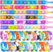 NUENUN 120 Pcs Random Pop Fidget Toy Fidget Bracelet, Sensory ToysMochi SquishiesWearable Push