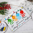 Epakh May Your Days Be Merry and Bright, Christmas Handprint Craft Kit, DIY Fingerprint Art for Family Activity