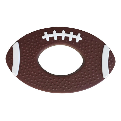 Silicone Football Teether, Food Grade Silicone, Infant and Toddler Sensory Teether, American Football