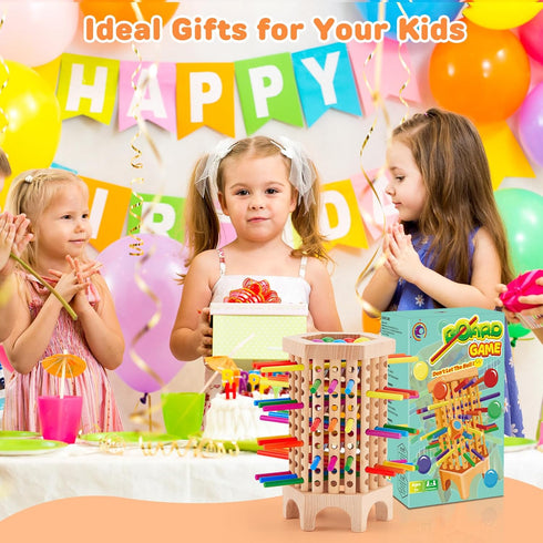 Centtechi 4-6-8, 36 3 4 5 6 2-6 Montessori Game Wooden Board Games for Kids Colorful Stick Math Educational Toys