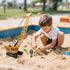 3-12 Diecast Crane Truck Toy for Boys Ages Metal Construction Toy Truck with Manual Lifting Arm Heavy Duty Toy Crane