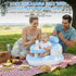 TIDNNS 3-36 Inflatable Baby Seat for Babies Months, Built-in Air Pump, Sit Me Up Chair with Tray and Back Support