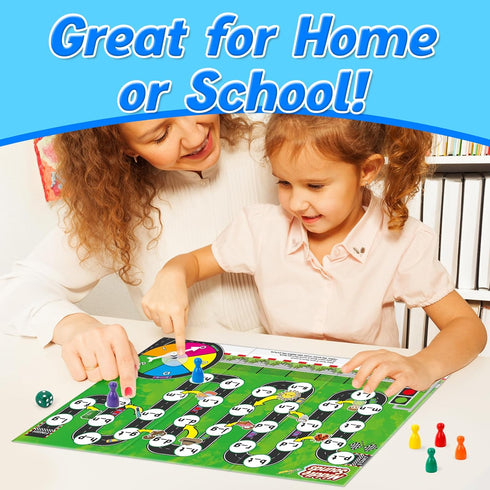Educational Phonics Board Games for Kids, CVC and CVCC Reading and Spelling Games for Ages 4-6, Family Fun