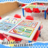 Mifoci 8 Pcs Educational Preschool Placemat Set for Kids Reusable Washable Non Slip Placemats for Dining Table Plastic Learning Mats for Nursery Kindergarten Homeschool Classroom Dining Table by Mifoci