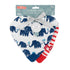 2Piece 2 Count (Pack 1) Nuby Muslin Bandana Bib with Teether, Colors May Vary