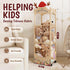 Stuffed Animal Storage,Christmas Reindeer Stuffed Animal Organizer, Movable Stuffed Animal Holder with Elastic Cords