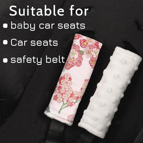 TANOFAR Baby Car Seat Strap Pads, Soft Carseat Straps Covers, Car Seat Straps Shoulder Pads for Girls, Seat Belt Cover