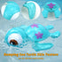 DUCKBOXX XX Wind-up Swimming Sea Turtles Bath Toy, No Battery, Mold-Free Anti-Rust Interactive Montessori Toy for Kids