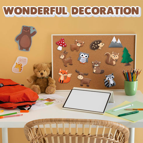 Set 12 4-12 Kids Woodland Animal Felt Sewing Kit, Educational Kids/Girls Crafts, Stuffed Animal Craft with Characters