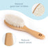 Soft Wooden Baby Hair Brush for Newborns & Toddlers, Ultra Soft Natural Goat Hair in Chic Gift Box