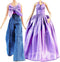 E-TING 2 Sets Doll's Dream Outfits: Shiny Glitzy Gala Purple Dress and