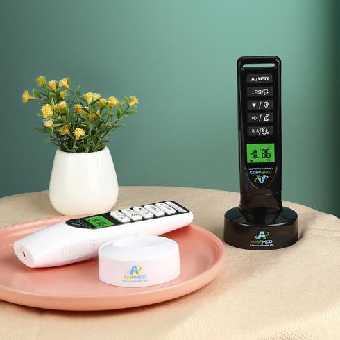 Amplim No Touch Professional Ear and Forehead Thermometer, Non-Contact Baby Thermometer for Kids, Touchless
