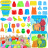 RACPNEL Collapsible Beach Toys Set for Kids Toddlers, Travel Beach Sand Castle