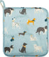Dog Design Baby Muslin Hooded Towel with Washcloth
