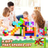 116PCS 3 4 5 6 7 8, Magnetic Blocks with Magnet Eyes Toy, Magnetic Building Blocks with Storage Bag for Kids Gifts