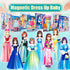 Magnetic Dress Up Paper Doll, Magnet Princess Dress Up Dolls for Girls Ages 4-7, Travel Activities Set
