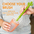 4 Count Boon Cacti Replacement Baby Bottle Brushes - Includes Bottle Cleaner Brush, Straw Cleaner Brush, Nipple Brush