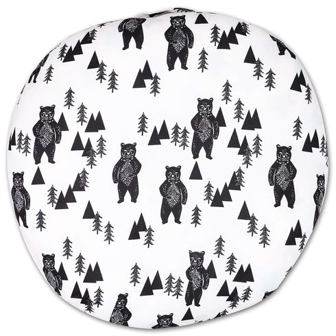 Baby Lounger Cover, Bear Newborn Lounger Cover for Boys, Snugly Fit Infant Removable Slipcover (Lounger Pillow Not