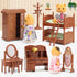 Dollhouse Furniture Set for Kids - Miniature Doll House Accessories for Pretend Play for Boys & Girls