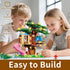 Set 731PCS Hammock, 6-12 Treehouse Building Compatible with Friends, Girls Forest Tree House Building Kit Toys with LED