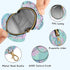 PYBUG Scallops Shape Round Pacifier Storage Case, Polyester & TPU Lined with Hook Buckle, Pacifier Container Box