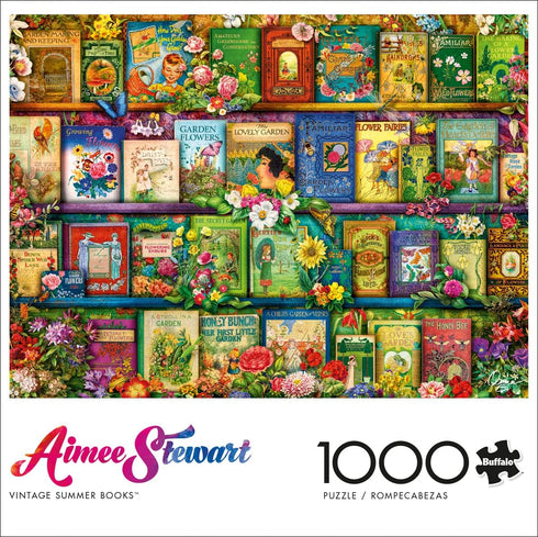 Buffalo Games - Aimee Stewart - Vintage Summer Books - 1000 Piece Jigsaw Puzzle for Adults