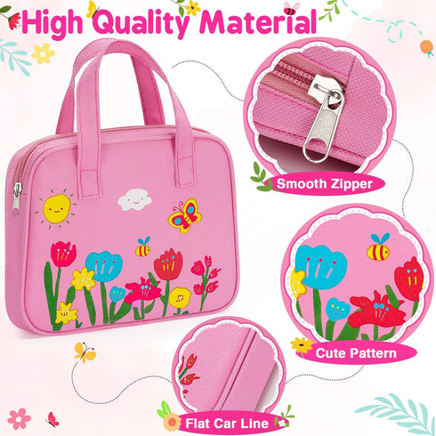 3+ 3+ Officygnet Play Purse Toy for Girls Years Old, Toddler Purse Girl Toys with Pretend Makeup Kit, Pretend Princess