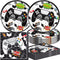 40Pcs Video Game Party Supplies, 20 Plates and 20 Napkins for Space Theme Birthday Decoration